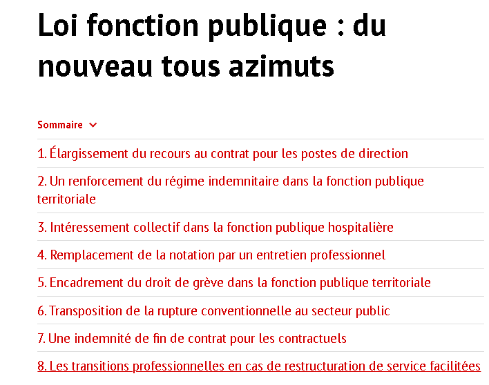 [Dossier juridique] Que prévoit la nouvelle loi sur la fonction publique