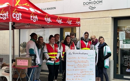 La première grève des auxiliaires de vie de Caen